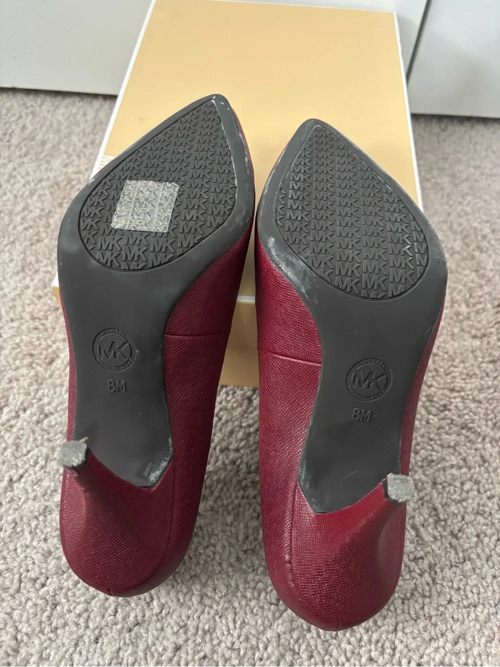 Michael Kors Women's Pointed Toe Pumps in Burgundy Size 8